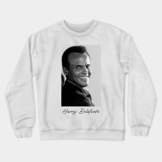 Harry Belafonte Portrait Crewneck Sweatshirt by Soriagk